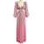 Autre Marque PatBO Pink Metallic Cut Out Gown Polyester  ref.1137789