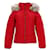 Tommy Hilfiger Womens Hooded Down Jacket Red Polyester  ref.1137963