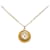 Chanel Gold CC Anhänger Halskette Golden Metall Vergoldet  ref.1138112