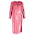 Ganni Sonora Pailletten-Wickelkleid aus rosa Polyester Pink  ref.1138264