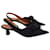 Zapatos de salón con tira trasera y lazo Ganni en nailon negro Nylon  ref.1138276