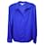 Diane Von Furstenberg Chemisier boutonné en soie polyester bleue  ref.1138282