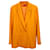 Blazer à boutonnage doublé Hugo Boss en polyseter orange Polyester  ref.1138284