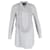 Burberry-gestreiftes Rüschenhemd aus weißer Baumwolle  ref.1138302