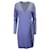 Diane Von Furstenberg New Julian Mini-Wickelkleid aus blauer Viskose Zellulosefaser  ref.1138306