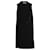 Robe ouverte devant Dior en laine noire  ref.1138324