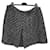 CHANEL Lined Black Grey Wool Blend Skirt Dark grey  ref.1138450