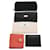 Bulgari BVLGARI Wallet Leather Canvas 5Set Black Red Auth bs8809  ref.1138592