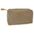 GUCCI Micro GG Canvas Clutch Bag PVC Leder Beige Auth bs9979  ref.1138615