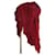 Yves Saint Laurent Stola in seta e cashmere. Rosso  ref.1141789