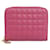 Céline Quilted Compact Zip Coin Purse U 9P 1139 Pink Leather Pony-style calfskin  ref.1141818