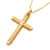 & Other Stories 18K Diamond Cross Pendant Necklace Golden Metal  ref.1141839
