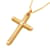 & Other Stories 18K Diamond Cross Pendant Necklace Golden Metal Gold  ref.1141839