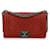 Chanel Red Medium Caviar Boy Flap Bag Rot Leder  ref.1142027