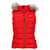 Tommy Hilfiger Chaleco de plumón con capucha esencial para mujer Roja Poliéster  ref.1142065