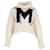 Moncler Turtleneck Logo Initial Sweater in Cream Acrylic White  ref.1142095