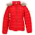 Tommy Hilfiger Womens Essential Hooded Down Jacket in Red Polyester  ref.1142110