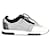 Hermès Sneakers Hermes Addict in tela lavorata a maglia bianca e nera Bianco  ref.1142123