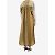 Masscob Beige gestreiftes Kleid mit V-Ausschnitt – Größe M/l - Ansicht 4