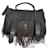 Proenza Schouler PS1 fringe Dark grey Leather  ref.1142172