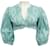 Autre Marque Alexis Jade Weave Iris Wrap Top Green Cotton  ref.1142353