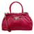 Autre Marque Prada Raspberry Leather Satchel With Bow Pink  ref.1142357
