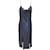 Autre Marque Haney Azul Marinho / Vestido enfeitado com miçangas prateadas e lantejoulas Sintético  ref.1142366