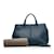 Bottega Veneta Intrecciato Trim Leather Tote Bag Blue  ref.1142399