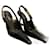 Saint Laurent Lee chaussures à bride arrière Cuir vernis Noir  ref.1142553