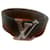 Louis Vuitton Belts Black Dark brown Leather  ref.1142554