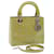 Christian Dior Canage Hand Bag Patent leather 2way Green Auth bs10107  ref.1142599