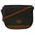 BALLY Shoulder Bag PVC Leather Black Brown Auth ac2480  ref.1142603