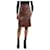 Prada Brown leather skirt - size IT 38  ref.1142971