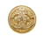 Chanel Gold CC Brosche Golden Metall Vergoldet  ref.1143065