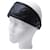 VINTAGE CHANEL HEADBAND IN BLACK QUILTED LEATHER T 56 CM LEATHER HEAD BAND  ref.1143146