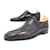 BERLUTI SHOES RICHELIEU ALESSANDRO B1074 6 40 PIECE RECOVERED SCRITTO Grey Leather  ref.1143221