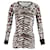 Stella Mc Cartney Stella McCartney Long Sleeve Bodycon Top in Animal Print Cotton  ref.1143260