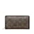 Louis Vuitton Monogramme Porte Monnaie Zip M61727 Toile Marron  ref.1143324