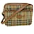 Autre Marque Burberrys Nova Check Shoulder Bag PVC Leather Beige Auth ac2479  ref.1143490