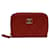 Chanel Zip around wallet Red Leather  ref.1145409
