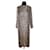Ganni Silk dress Brown  ref.1145575
