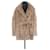 Maje Fur coat Brown  ref.1145745