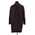 See by Chloé Mid length coat in wool Dark red  ref.1145779