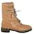 Sergio Rossi Leather Lace-up Boots Camel  ref.1145844