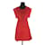 Sonia Rykiel vestido de algodão Vermelho  ref.1145865