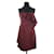 Lanvin Bordeaux Kleid Polyester  ref.1145888