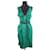 Lanvin Silk dress Green  ref.1145893