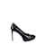 Yves Saint Laurent tacones de charol Negro  ref.1145954