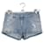 Balmain Mini-Shorts aus Baumwolle Blau  ref.1146234
