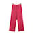 Autre Marque Pantalon large rouge Polyester  ref.1146386